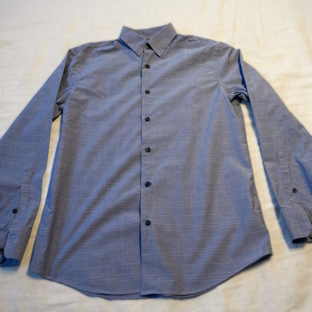 Calibrate Slate Blue Button Down Shirt